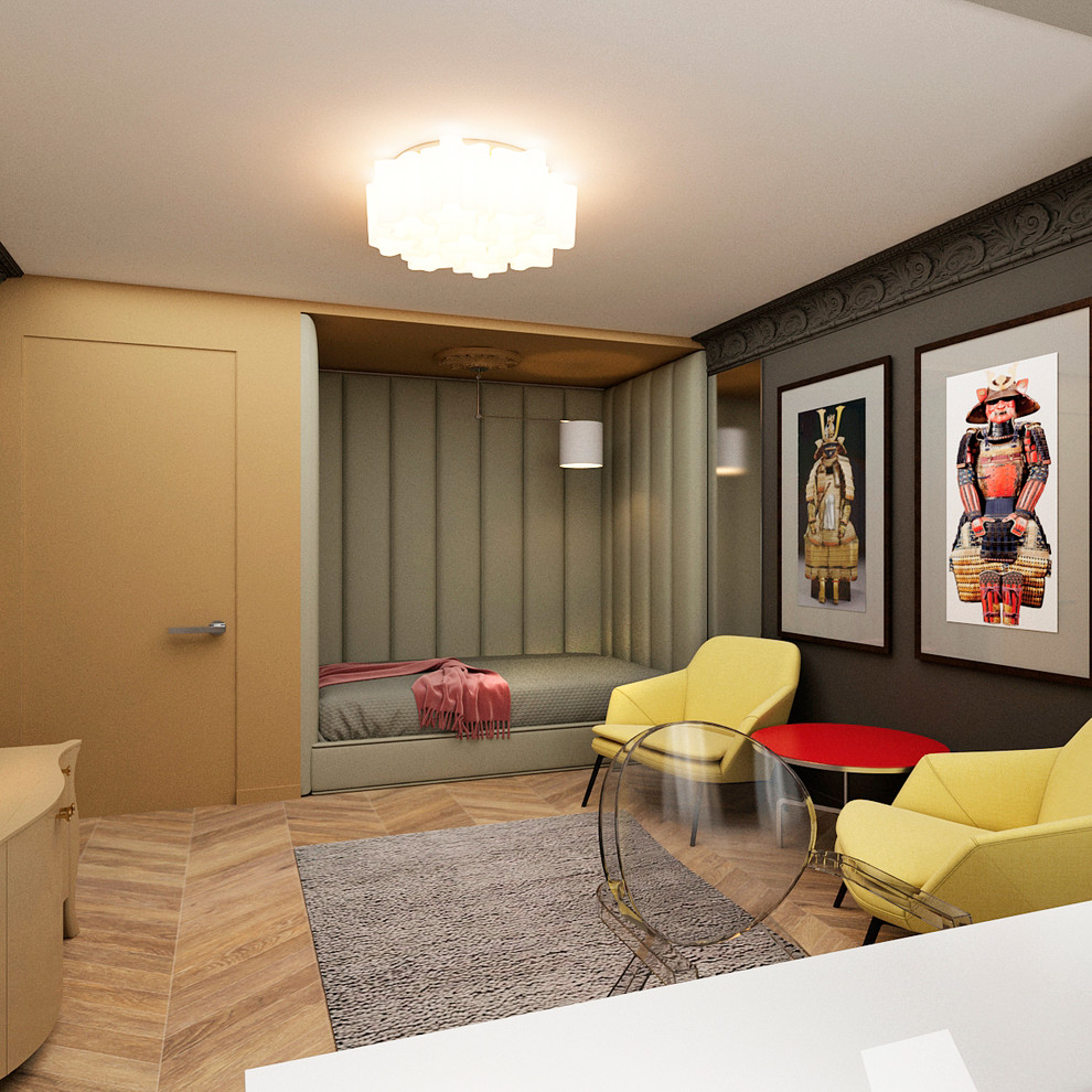 Проект однокомнатной квартирки "Костюм самурая"