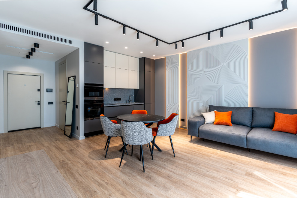 Ремонт двухкомнатной квартиры с  кухней-гостиной