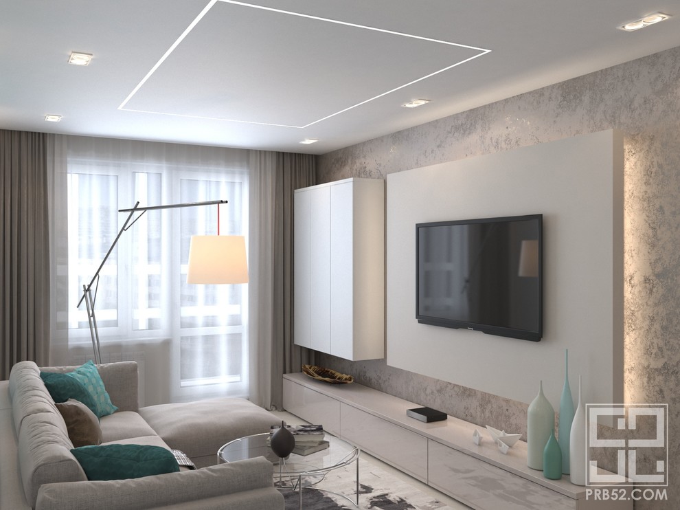 Проект интерьера квартиры в ЖК "Каскад"