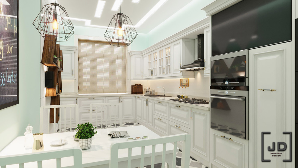 Обложка проекта: Дизайн кухни в стиле современная классика.