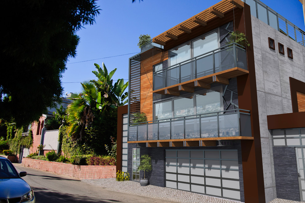 Голливудские Холмы - Лос Анджелес. Дома в современном стиле.