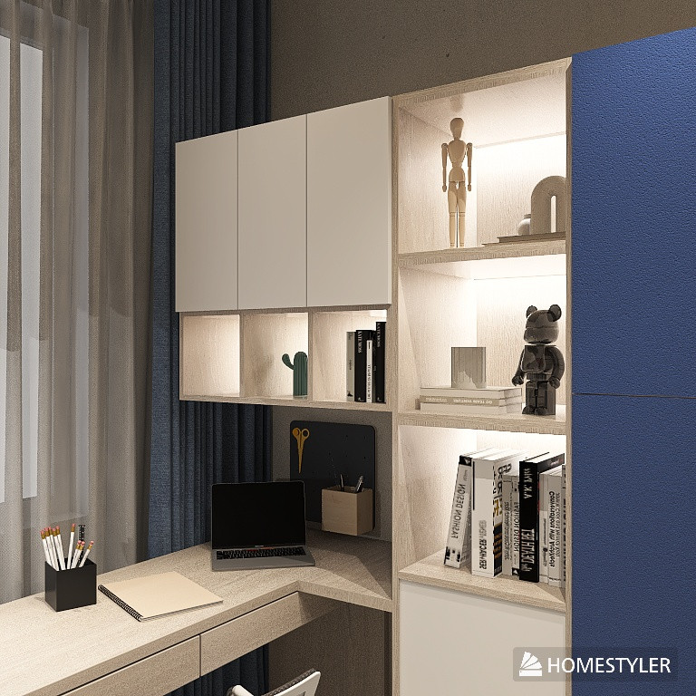 Уютная комната для школьника в современном стиле