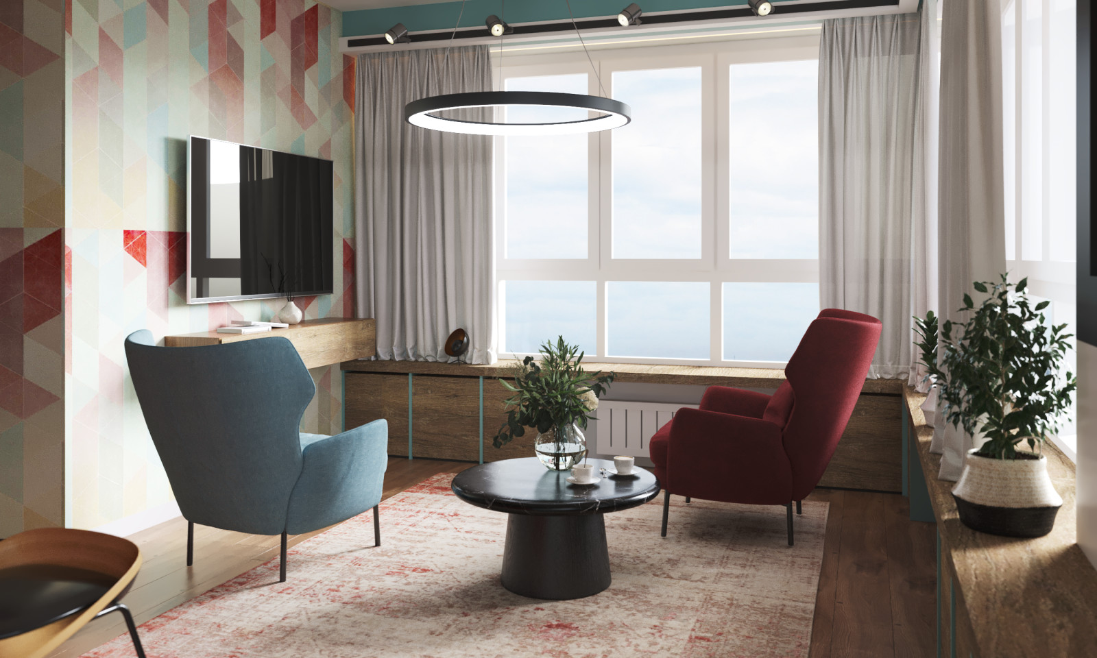 Проект интерьера квартиры. ЖК "Сердце Столицы"