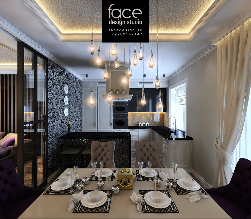 интерьер небольшого дома в стиле Ар-деко