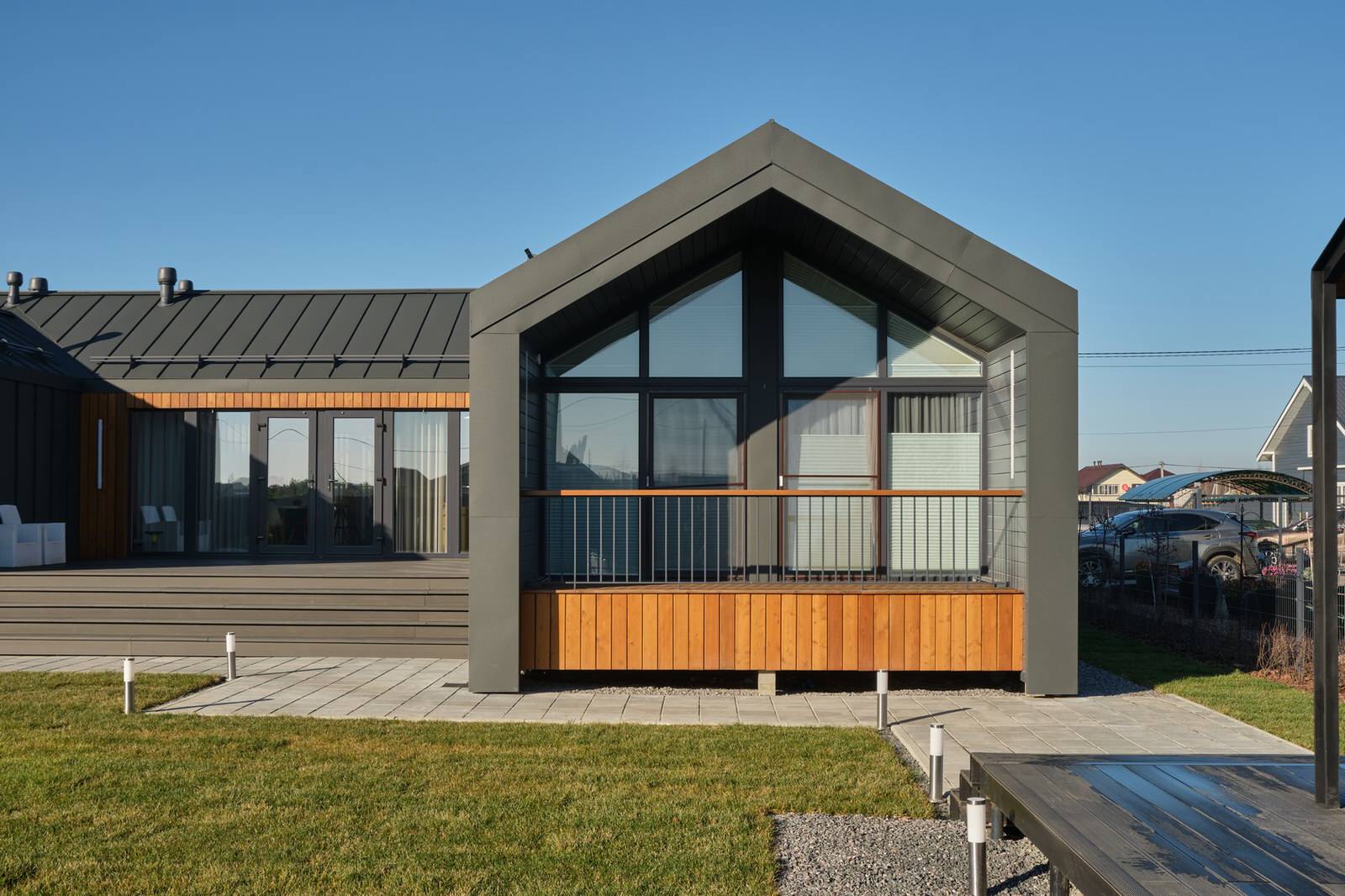 Загородный одноэтажный жилой дом