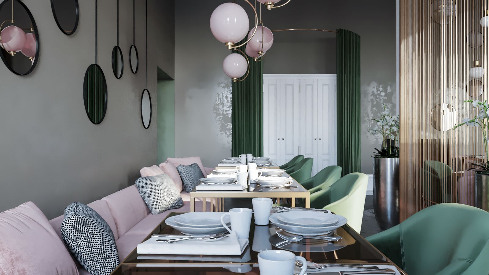 Restaurant_011_визуализация интерьера для ресторана "Джульетта" г. Спб