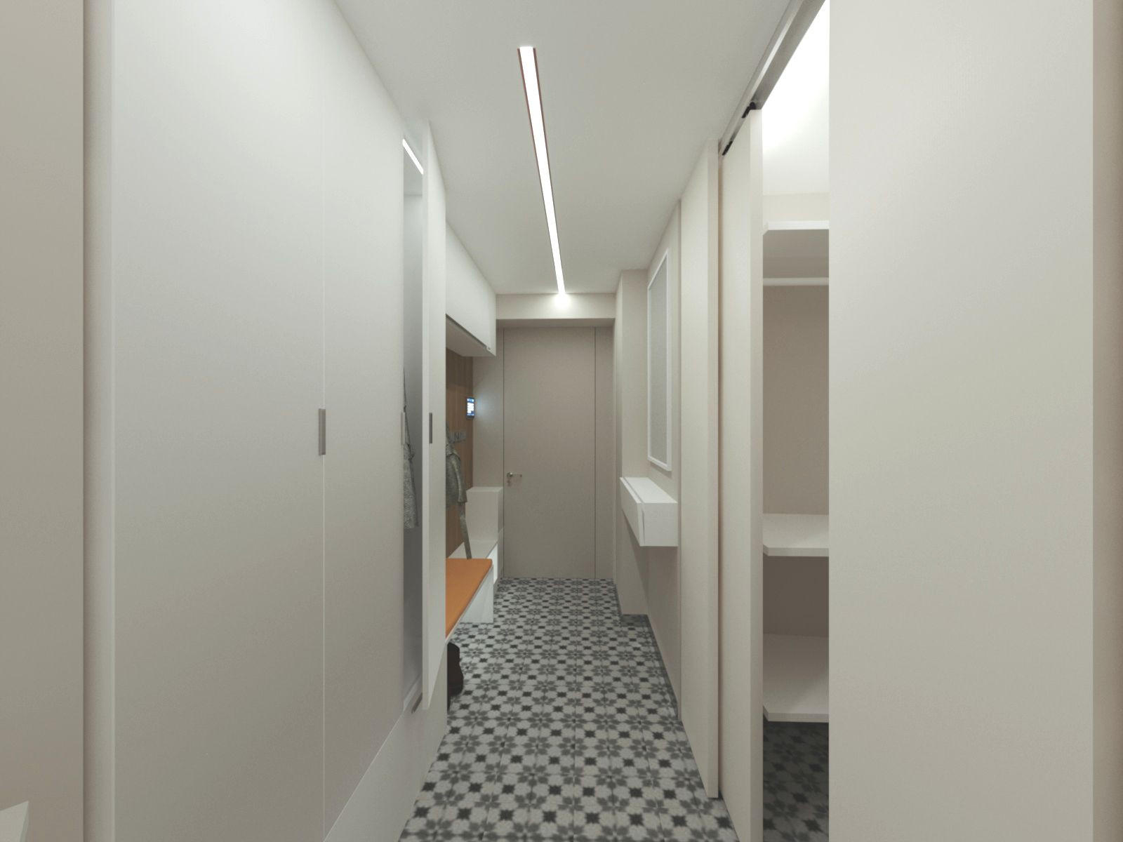 Четырехкомнатная квартира в современном стиле для творческой семьи.