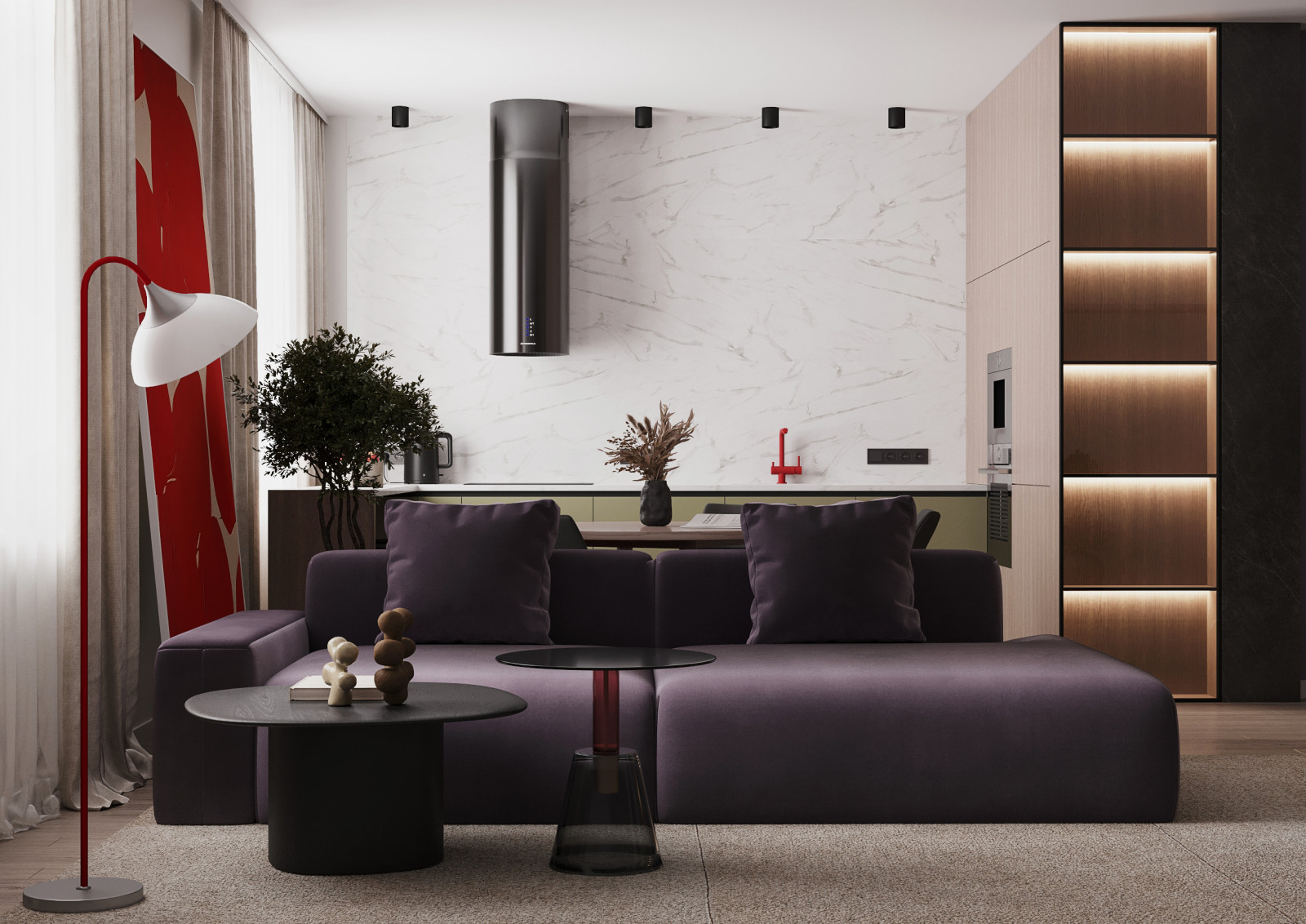 Кухня-гостиная 34кв.м.