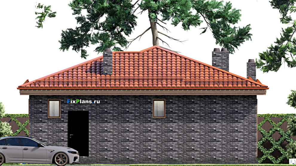Проект одноэтажного дома 16х11м S124м2 F-15461