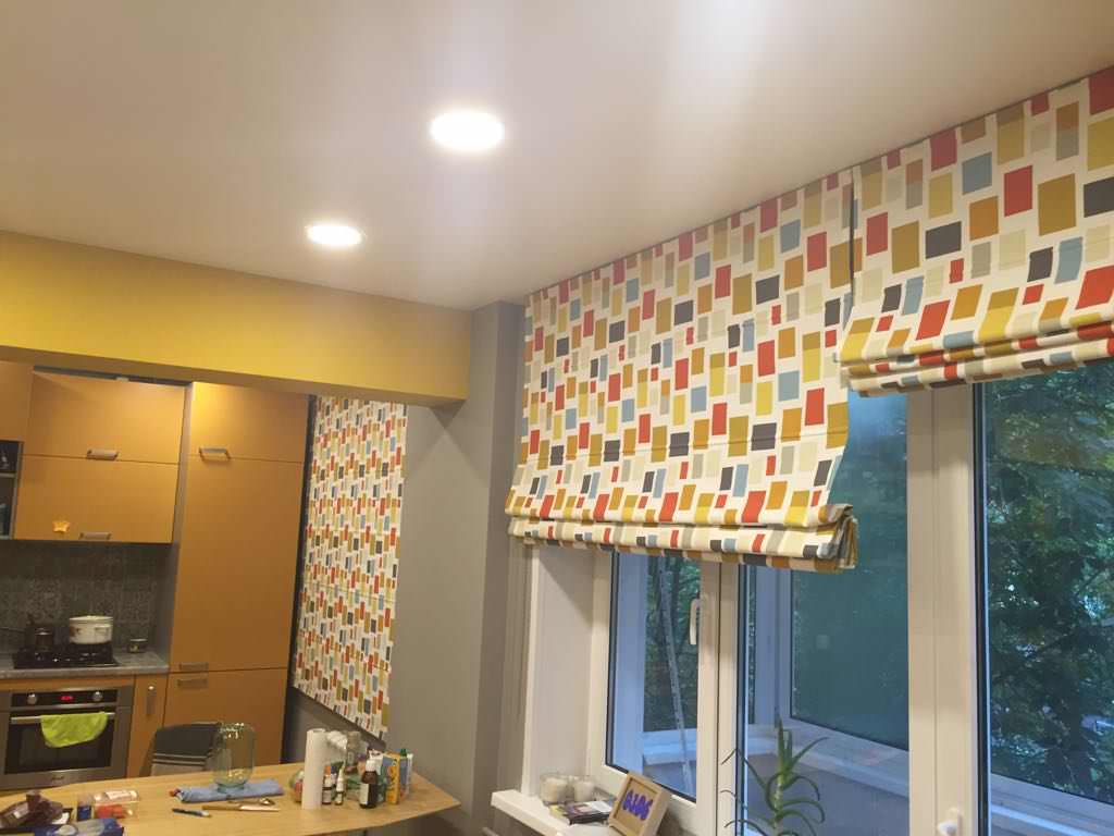 Римские шторы в интерьере