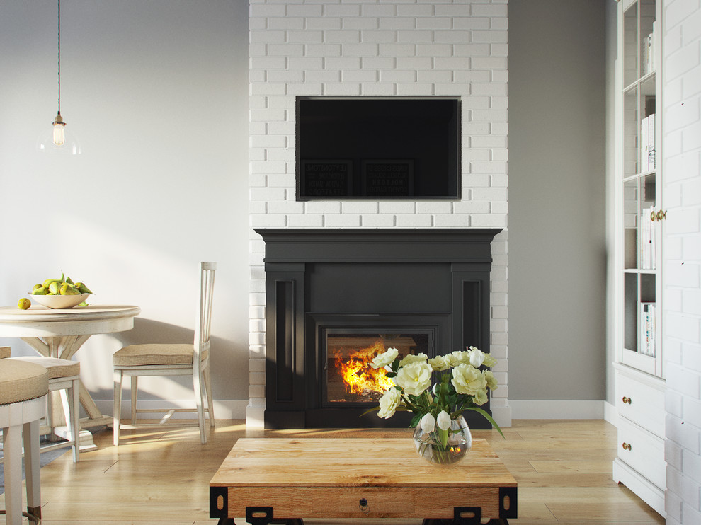 Визуализация по кухне-гостиной в Новой Москве