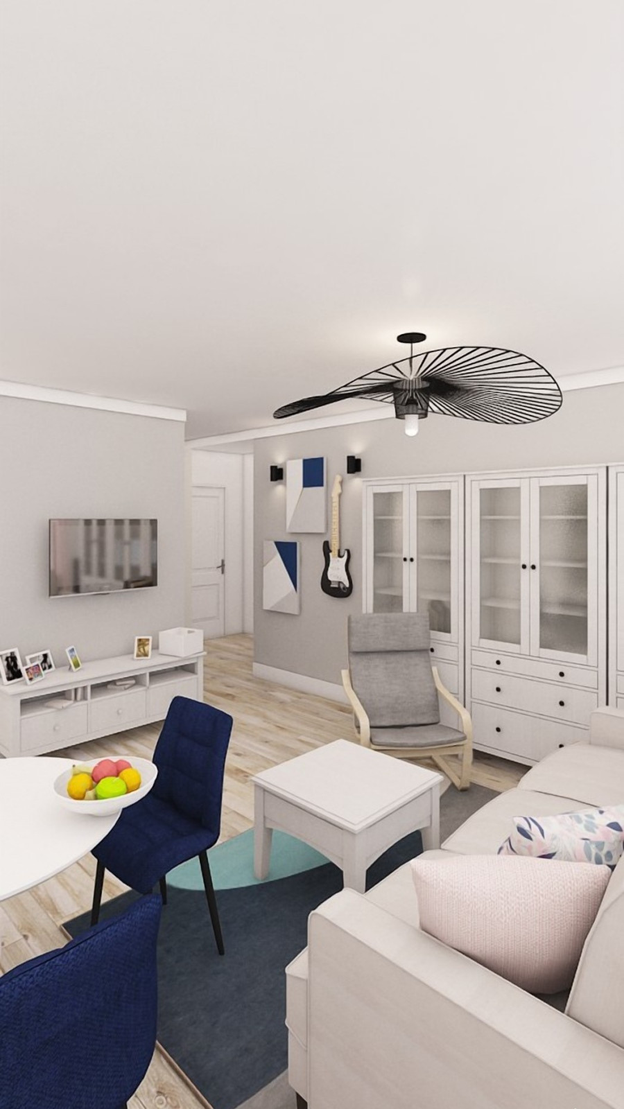 Il progetto di appartamento per una giovane famiglia