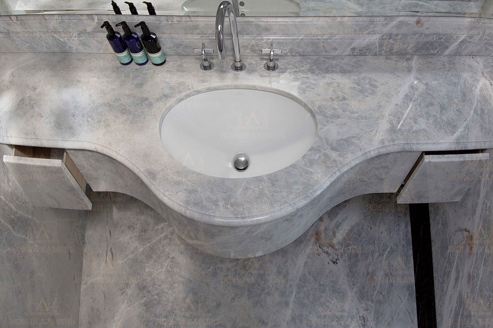 Мрамор в ванной комнате