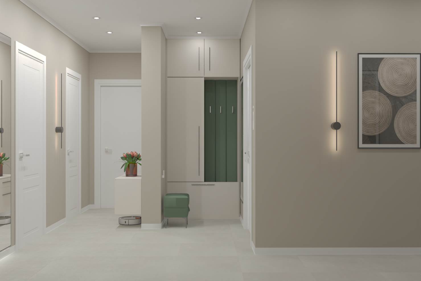 Трёхкомнатная квартира в Москве