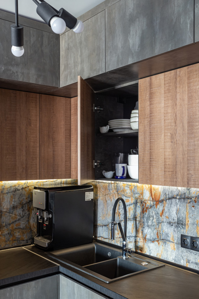 Антресольная кухня в ЖК Измайловский лес