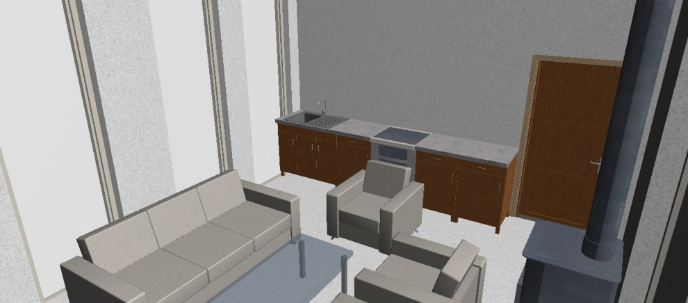 Зона кухни.