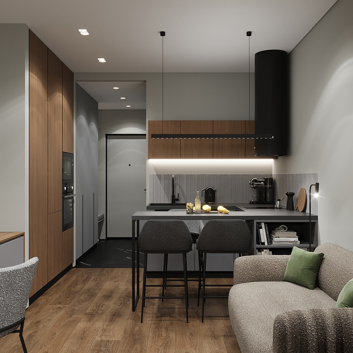 ЖК Парковый, квартира 30 кв.м. для молодой девушки, 2025