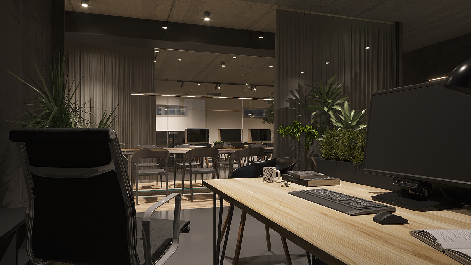 Интерьер офиса 84 м2. Современной строительной компании. г. Курск