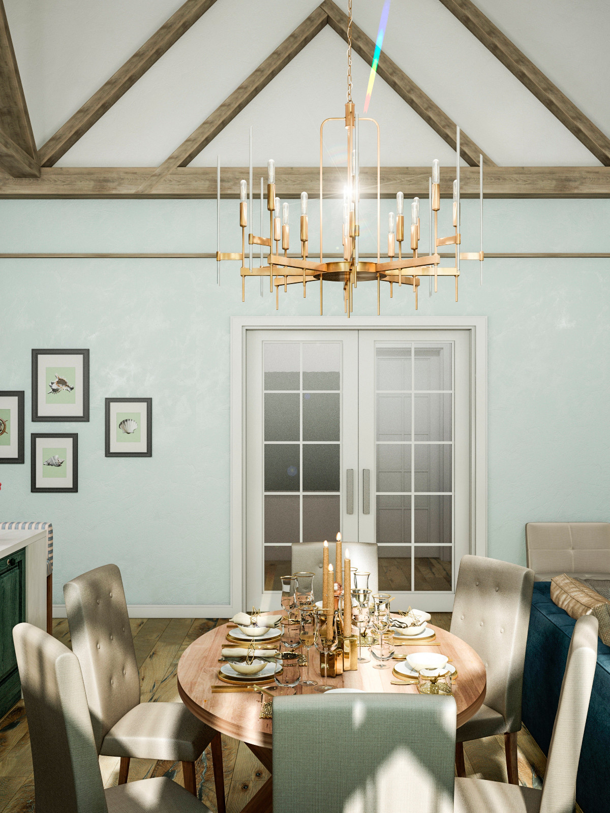 Интерьер загородного дома "Весенняя"