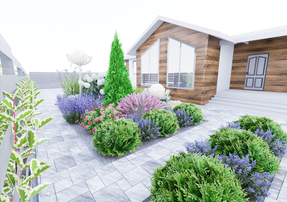 Дизайн участка 6 соток в современном стиле