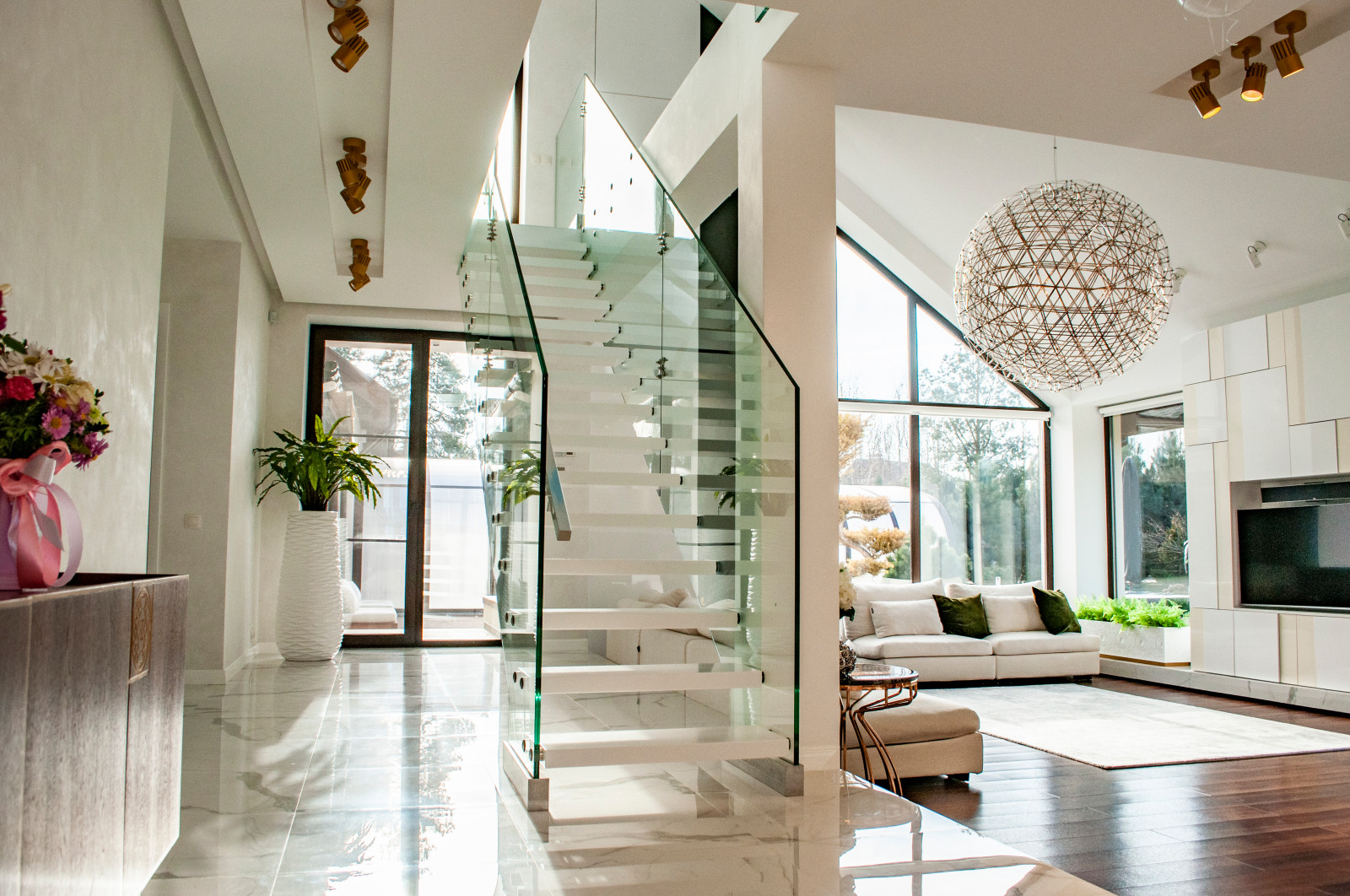 Лестница в загородном доме