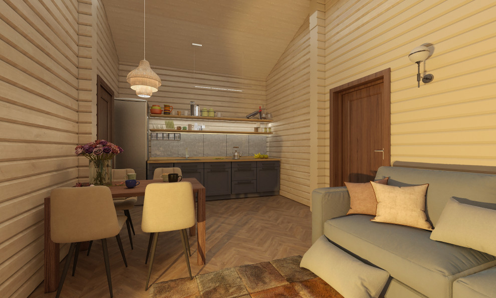 Баня из  клееного бруса в пос. Заповедник