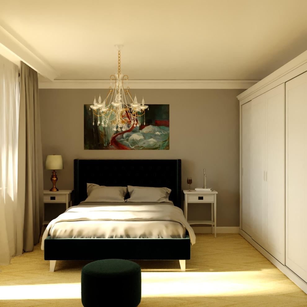 Обложка проекта: Спальня в стиле неоклассика