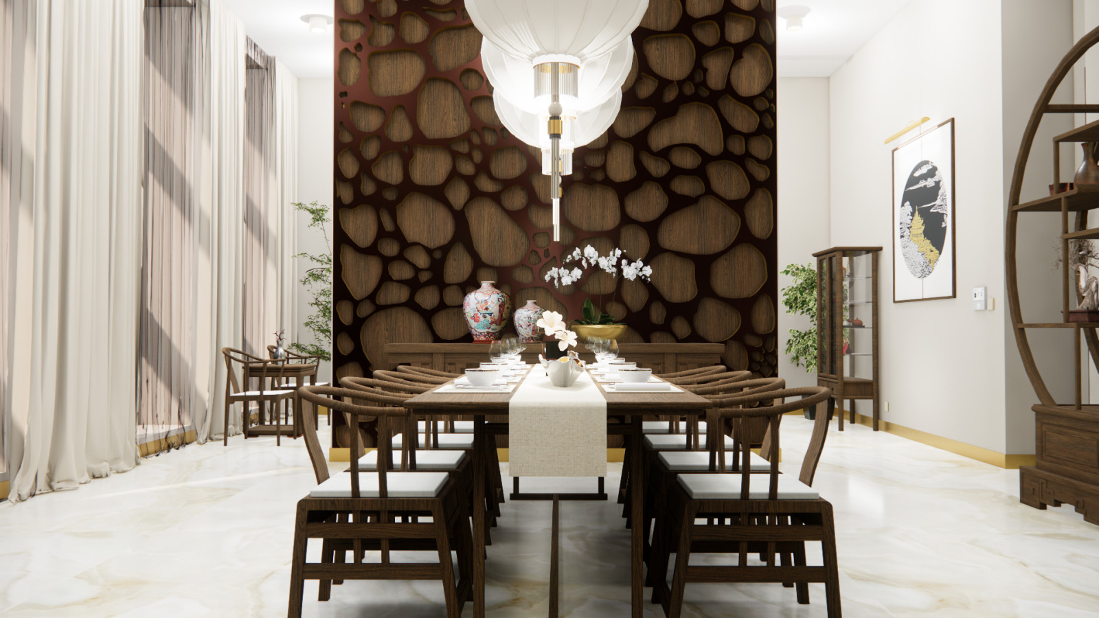 Визуализация проекта китайского ресторана