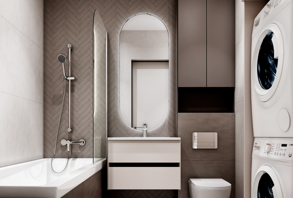 Светлый дизайн квартиры студии