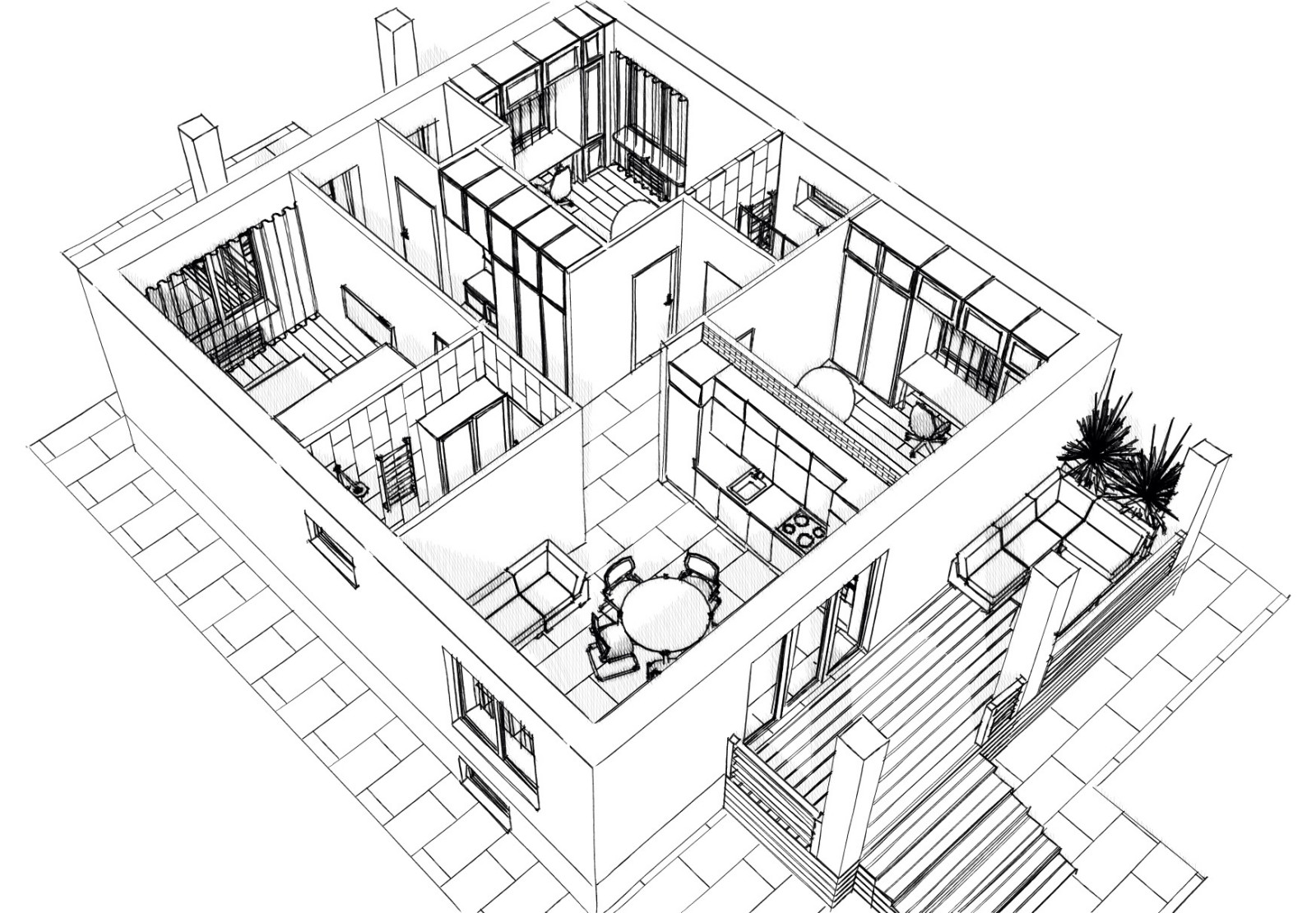 Дизайн-проект экстерьера дома 3
