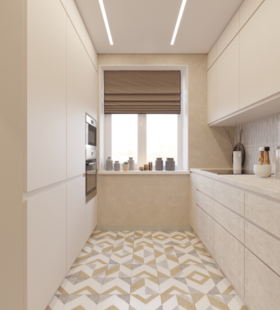 Светлая современная кухня