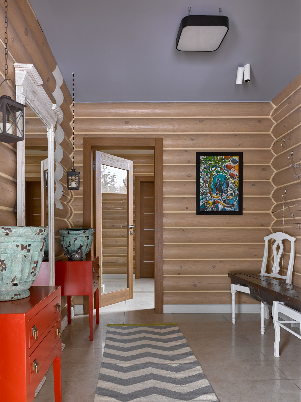 Houzz тур: Лофт в бревенчатом (!) доме