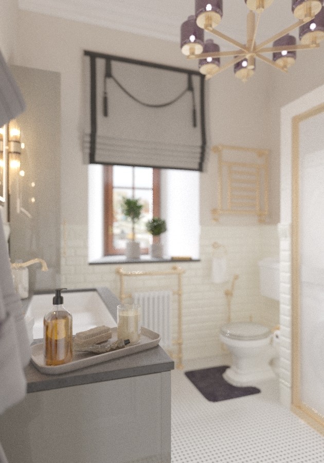 Проект санузла в одном из домов в историческом центре Москвы