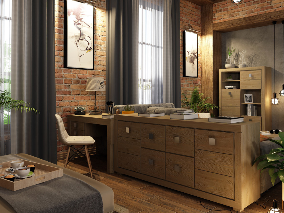 Спальня Темпо из массива с брашированнием