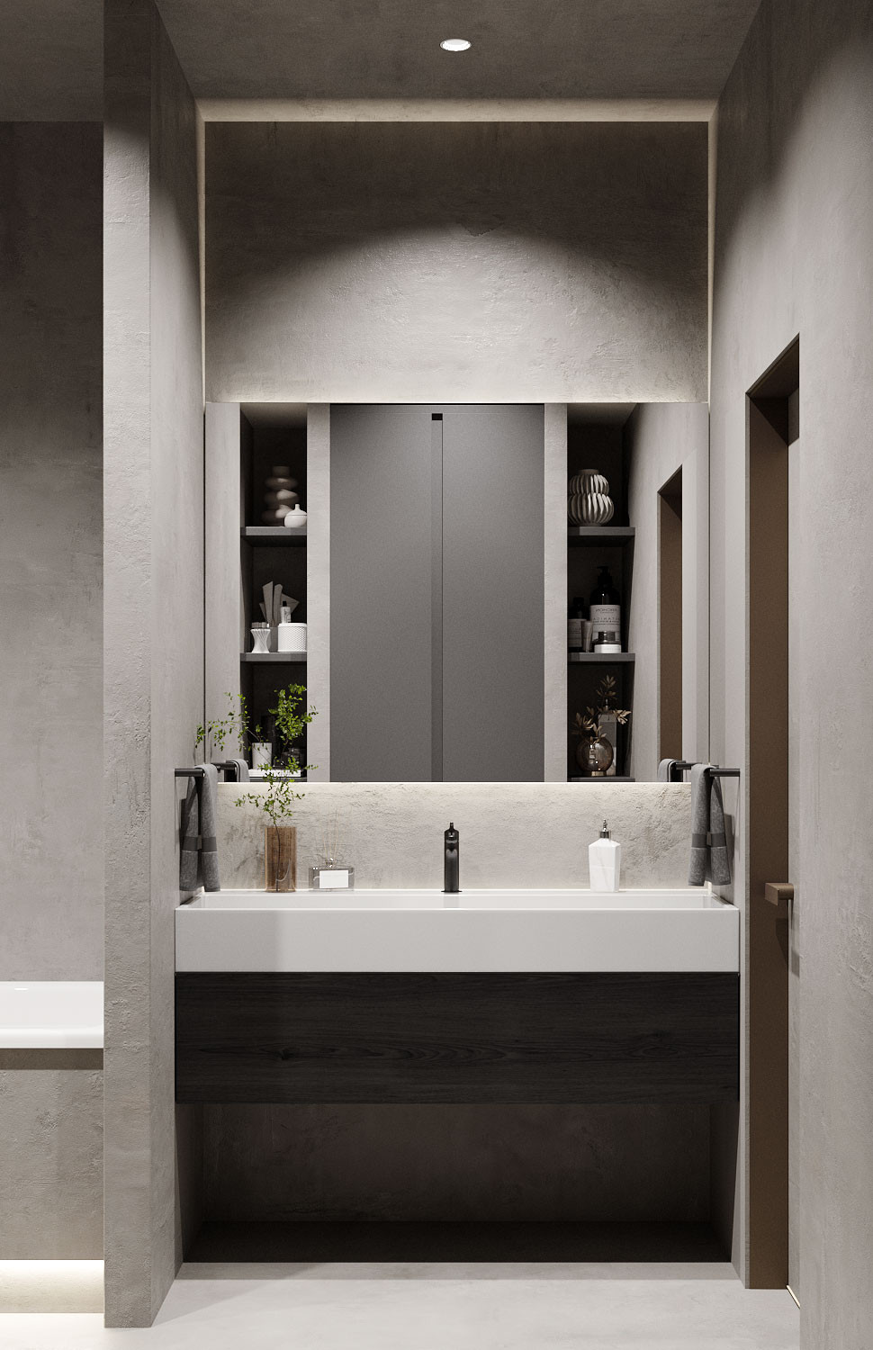 Лаконичный интерьер в элегантных оттенках серого и бежевого