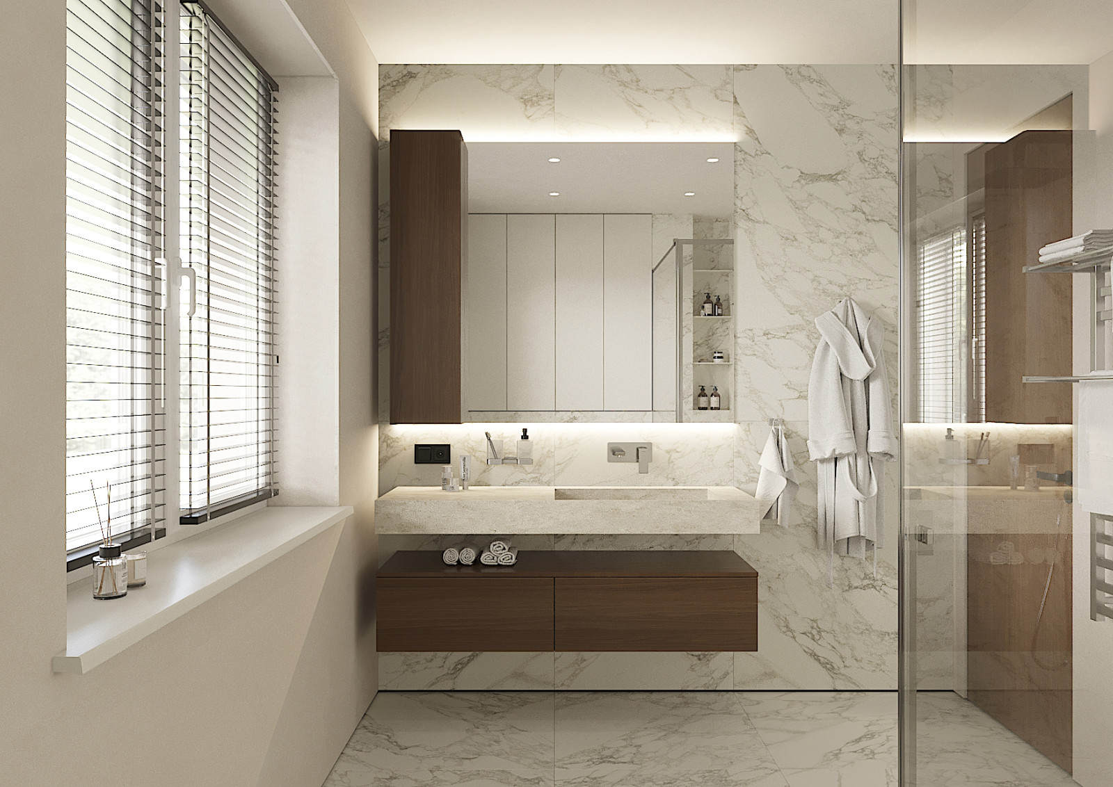 Дом с мансардой в современном стиле