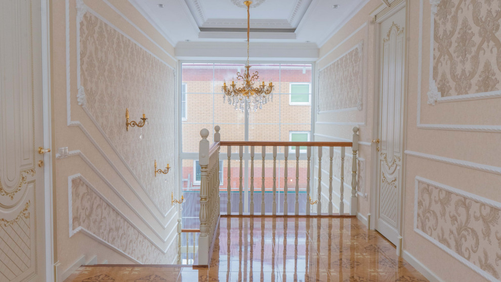 Проект 3 - Облицовка монолитной лестницы дубом на заказ