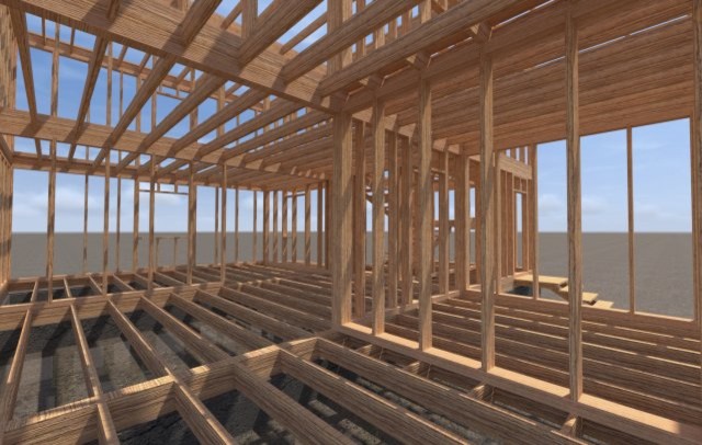 Каркасный индивидуальный жилой дом [003-У]