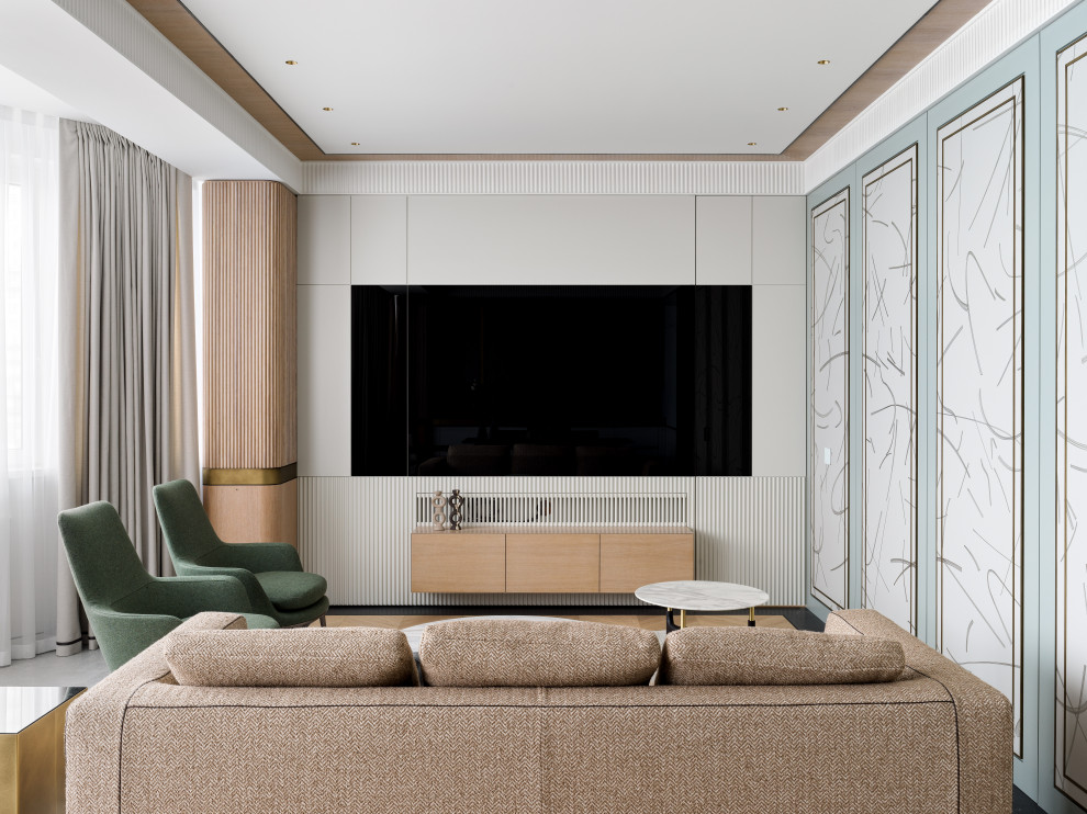 Встроенный телевизор со скрытой дверью