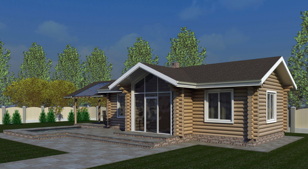 Проект бани из рубленного бревна