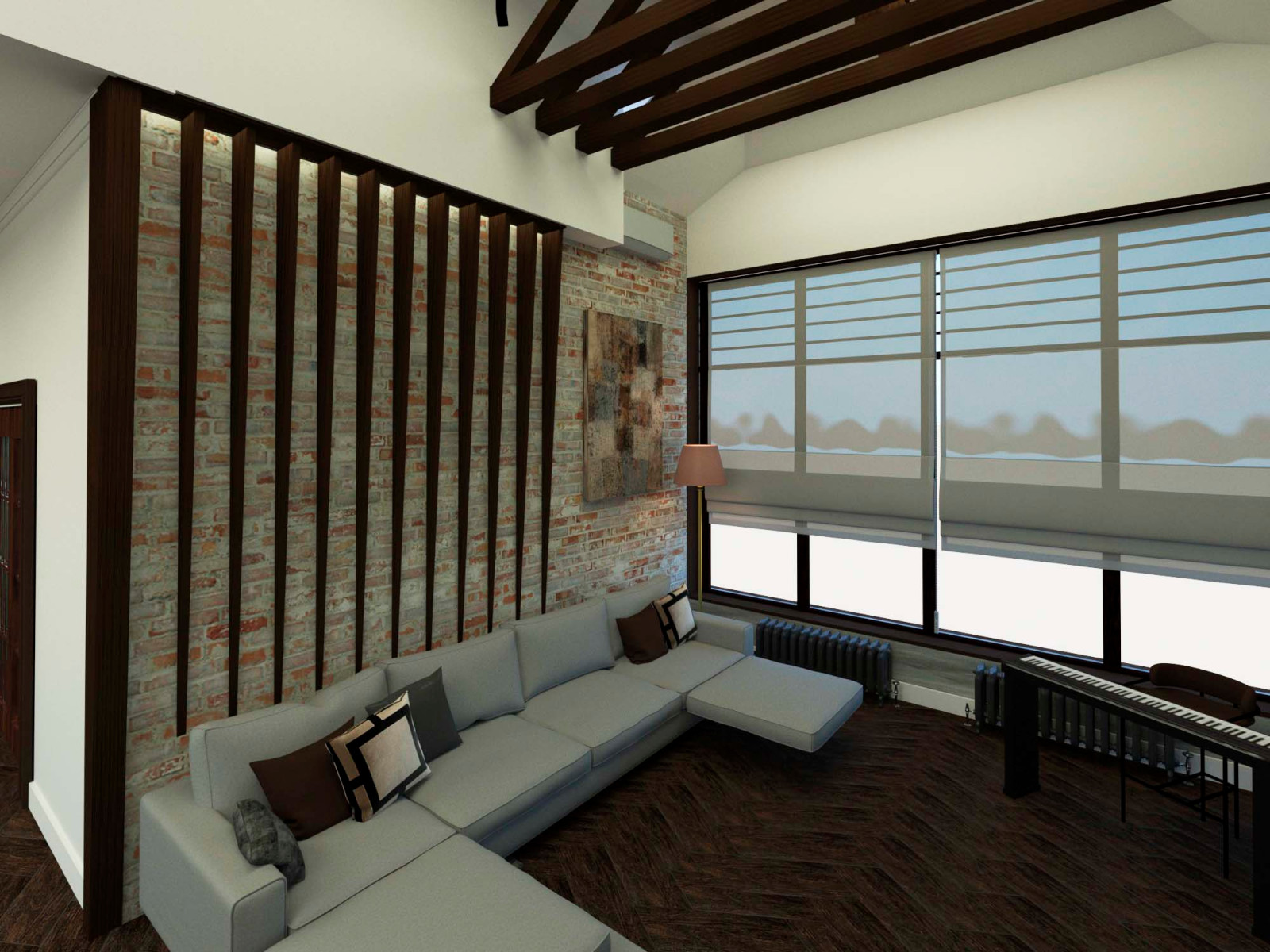 Интерьер Загородного дома в котеджном поселке Новорижский