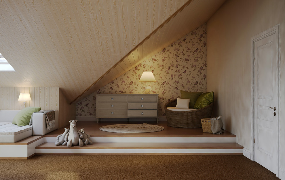 Интерьер двухэтажного загородного дома