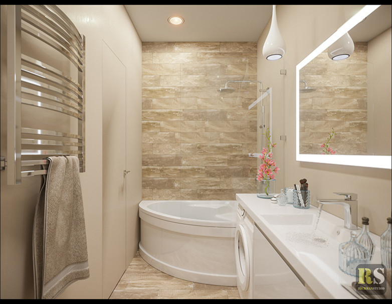 Дизайн интерьера "двушки" 46м2 в Скандинавском стиле для молодой пары