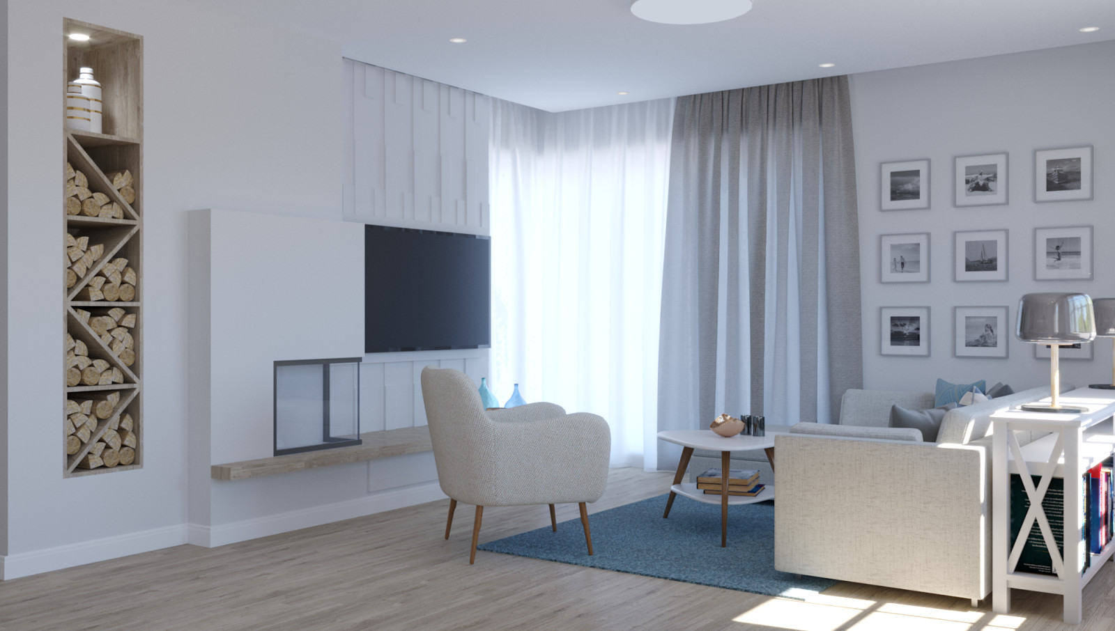 Дизайн кухни-гостиной в загородном доме