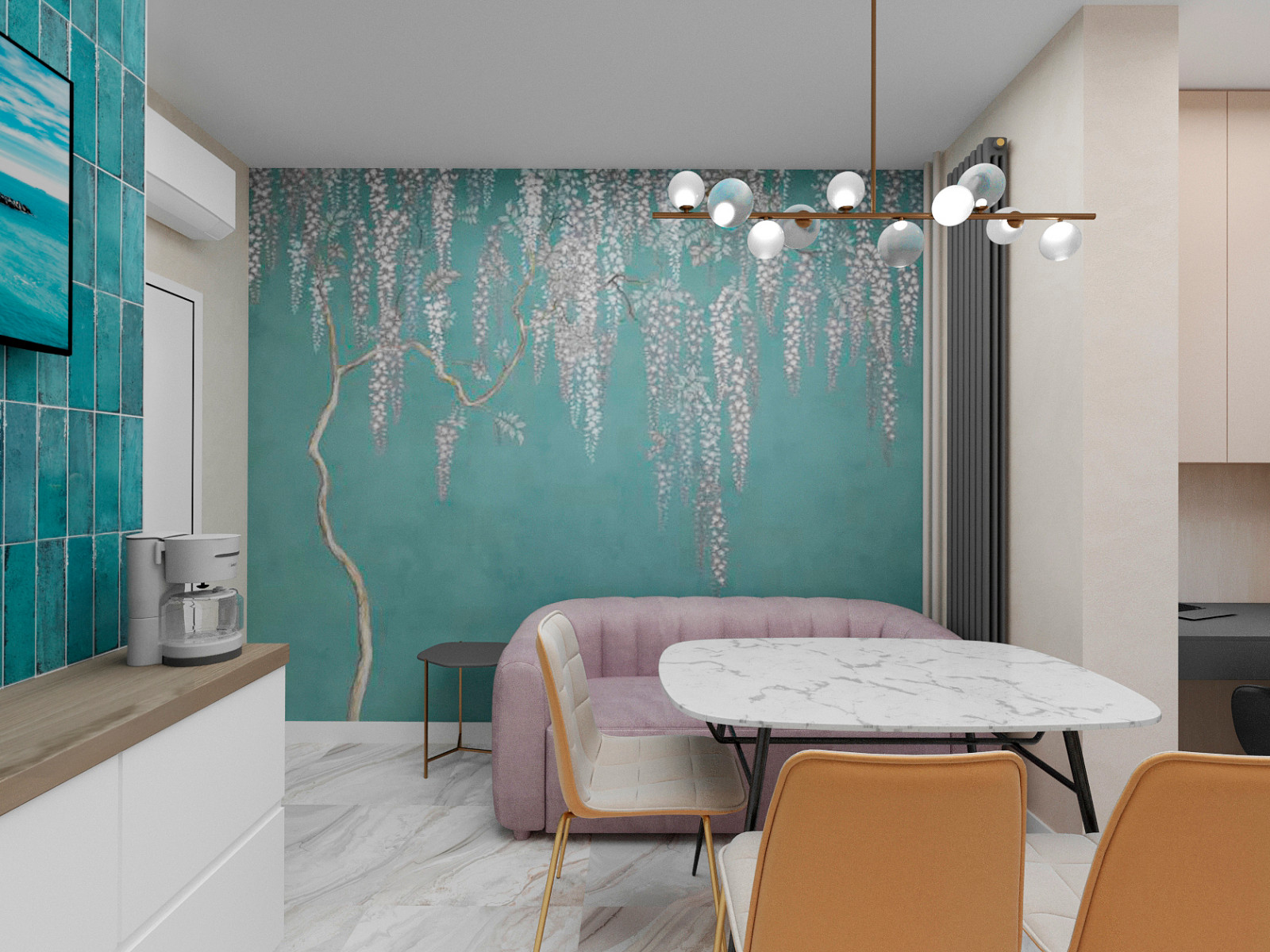 Солнечный остров. Дизайн 3-х комнатной квартиры