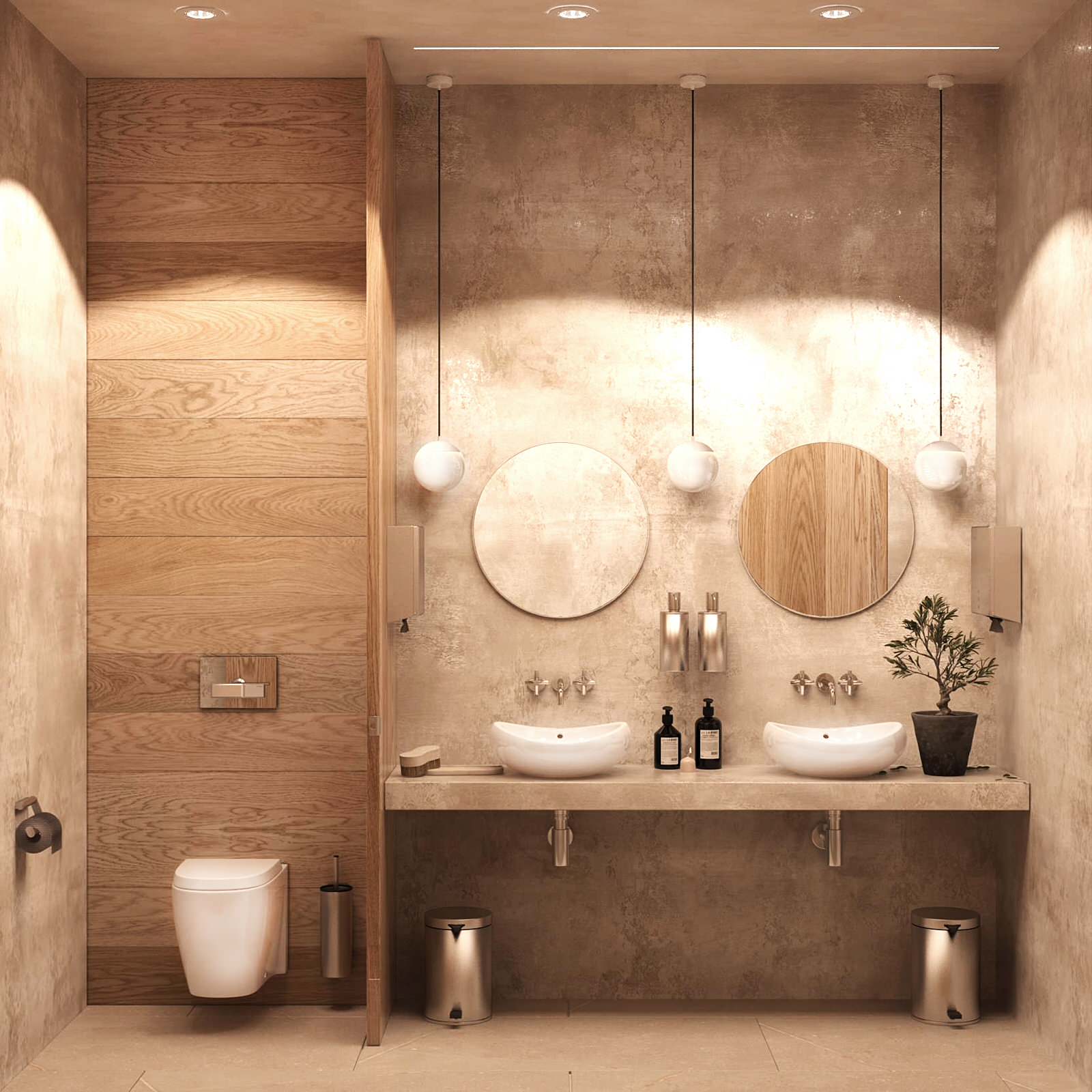 Дизайн современного санузла для общественного пространства