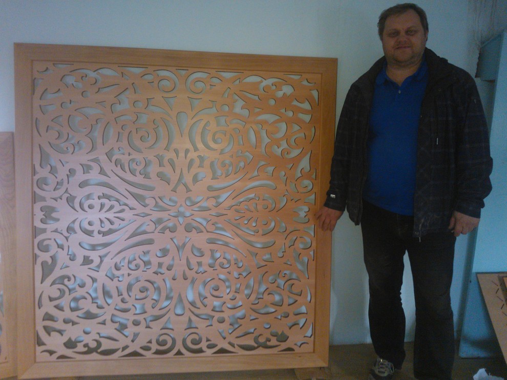 Перегородка резная из МДФ. Ажурная.