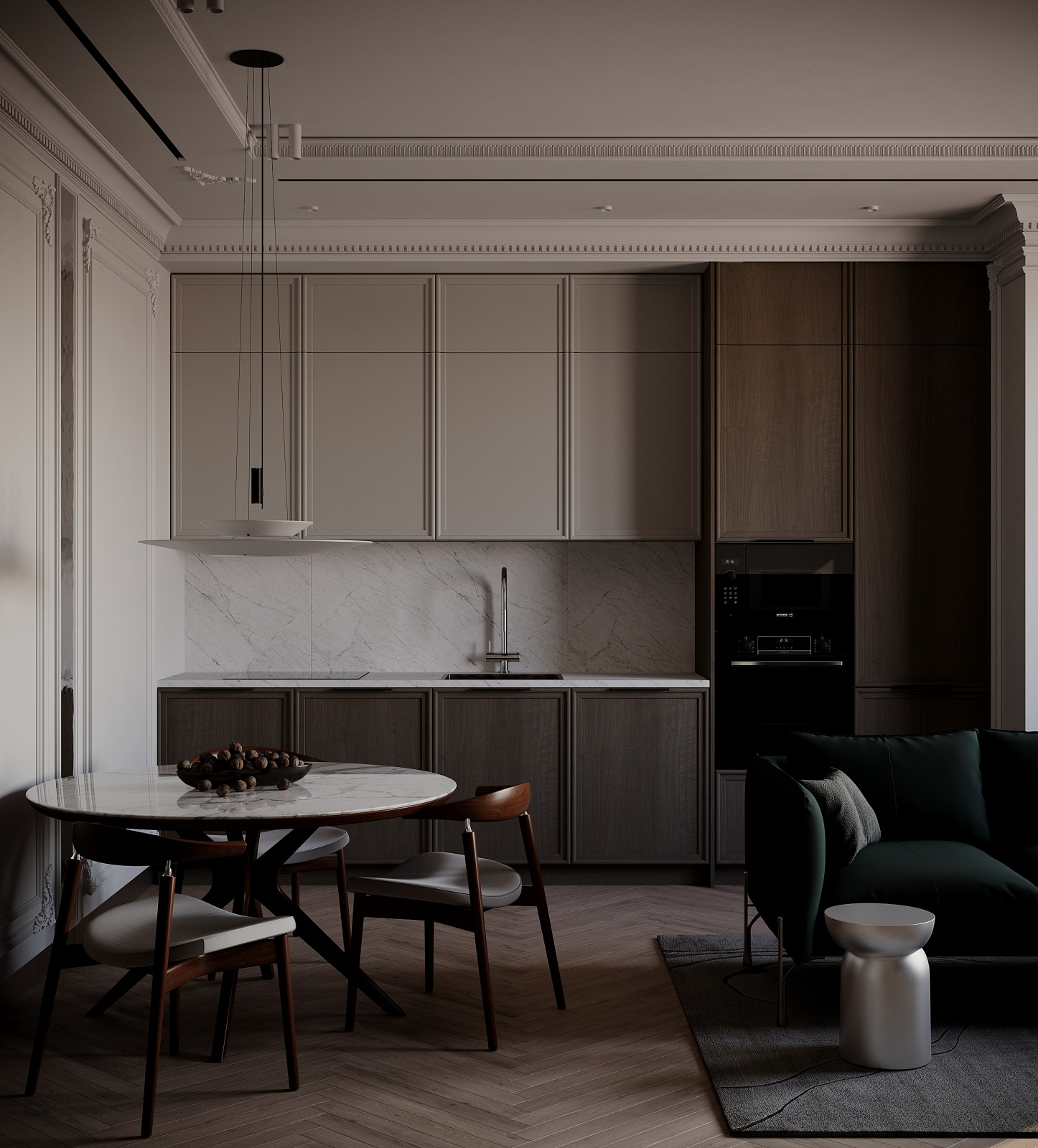 Кухня-гостиная в ЖК Ever