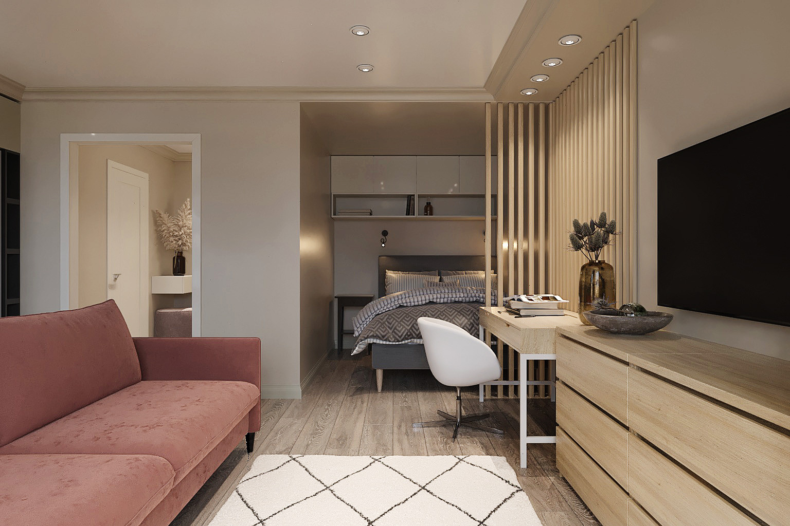 дизайн однокомнатной квартиры для сдачи в аренду