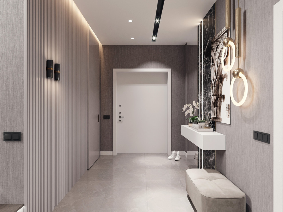 Обложка проекта: прихожая и лестница пос. хопилово